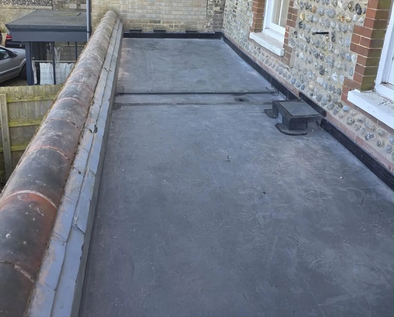 Flat roofing